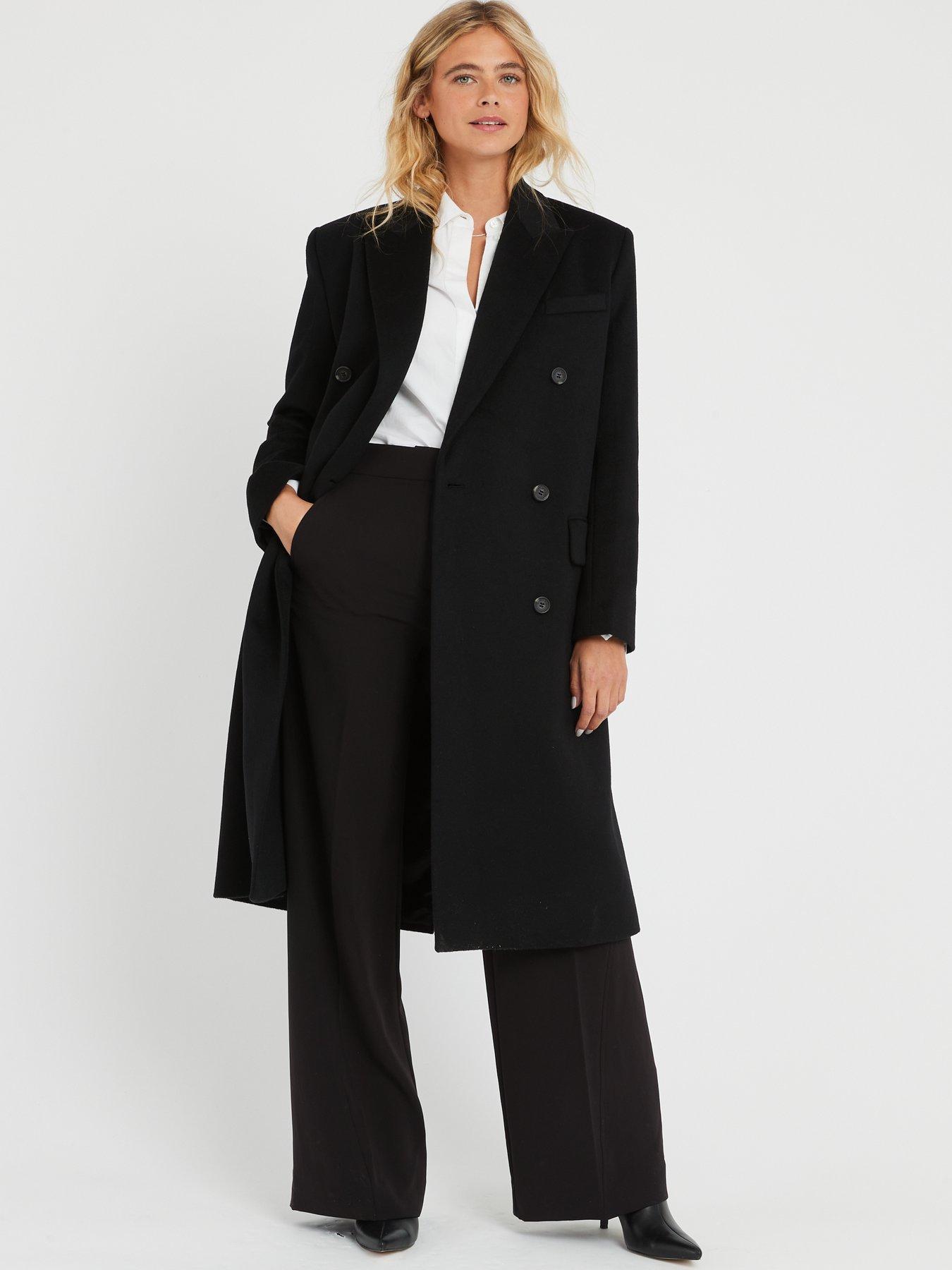 Calvin klein double sale breasted wool coat