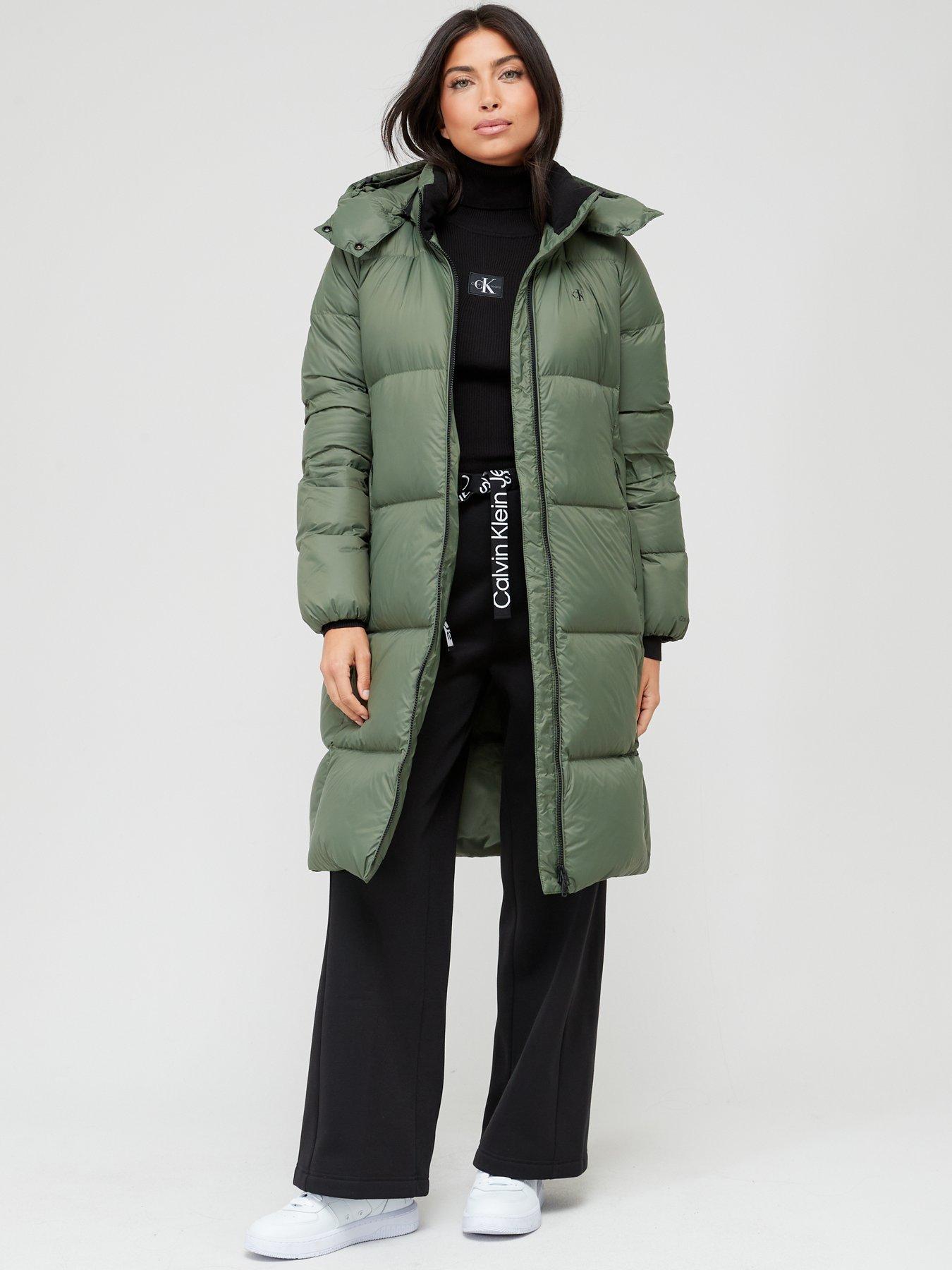 Calvin klein green clearance parka