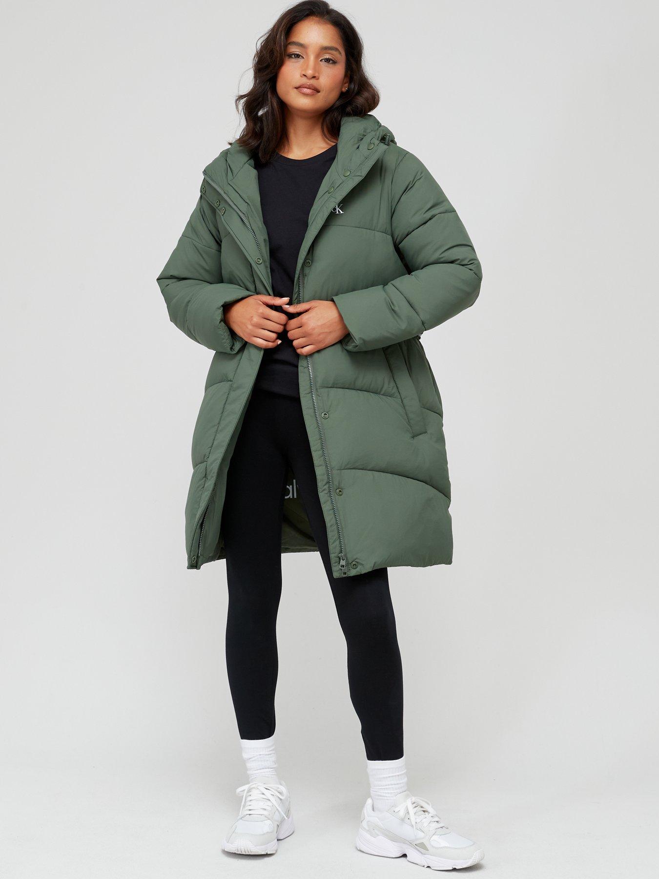 Calvin klein shop green coat