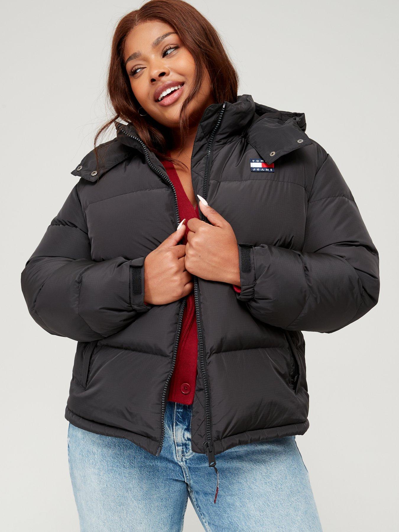 Jackets Tommy Jeans Alaska Cropped Puffer Jacket Black