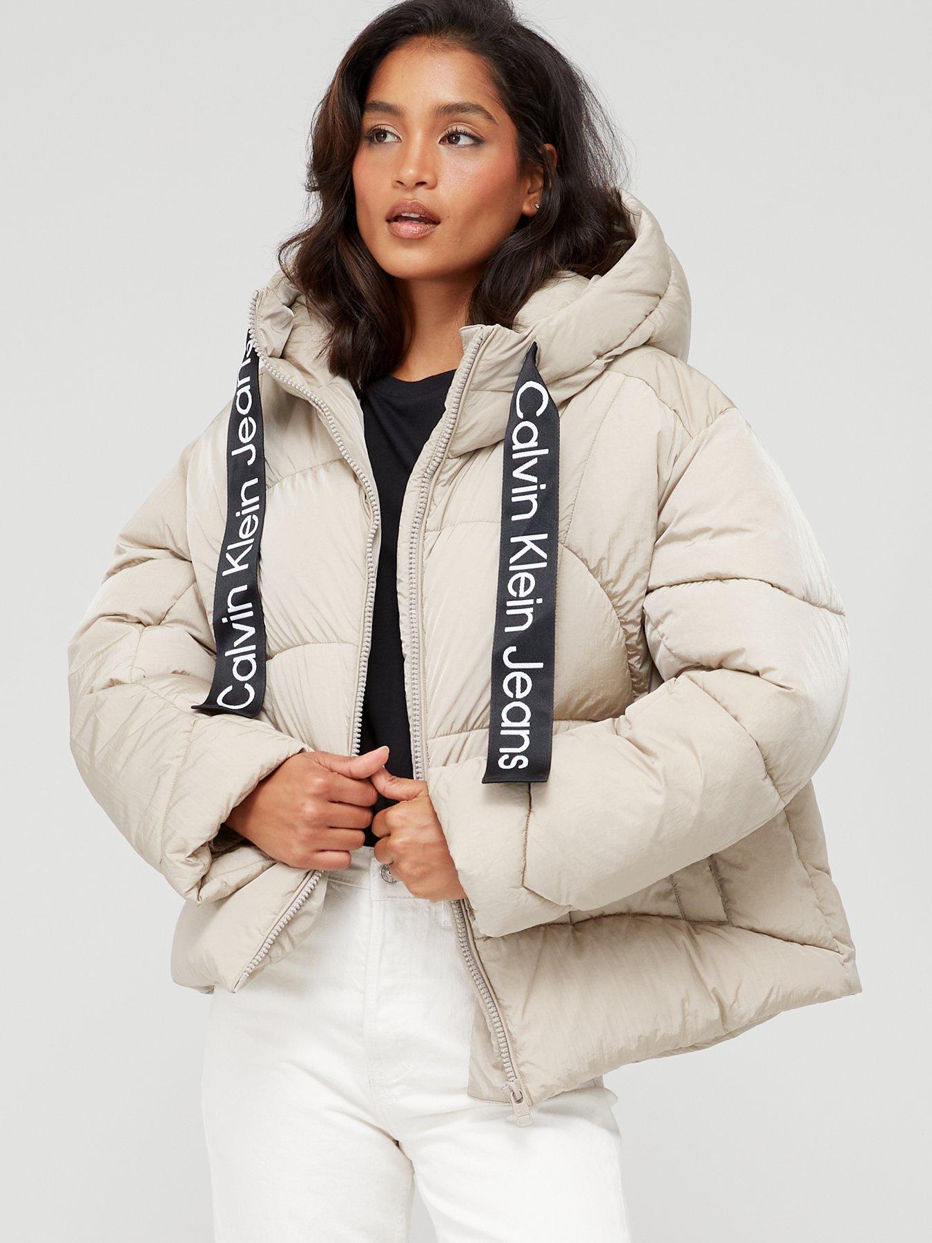 Calvin klein shop short puffer coat