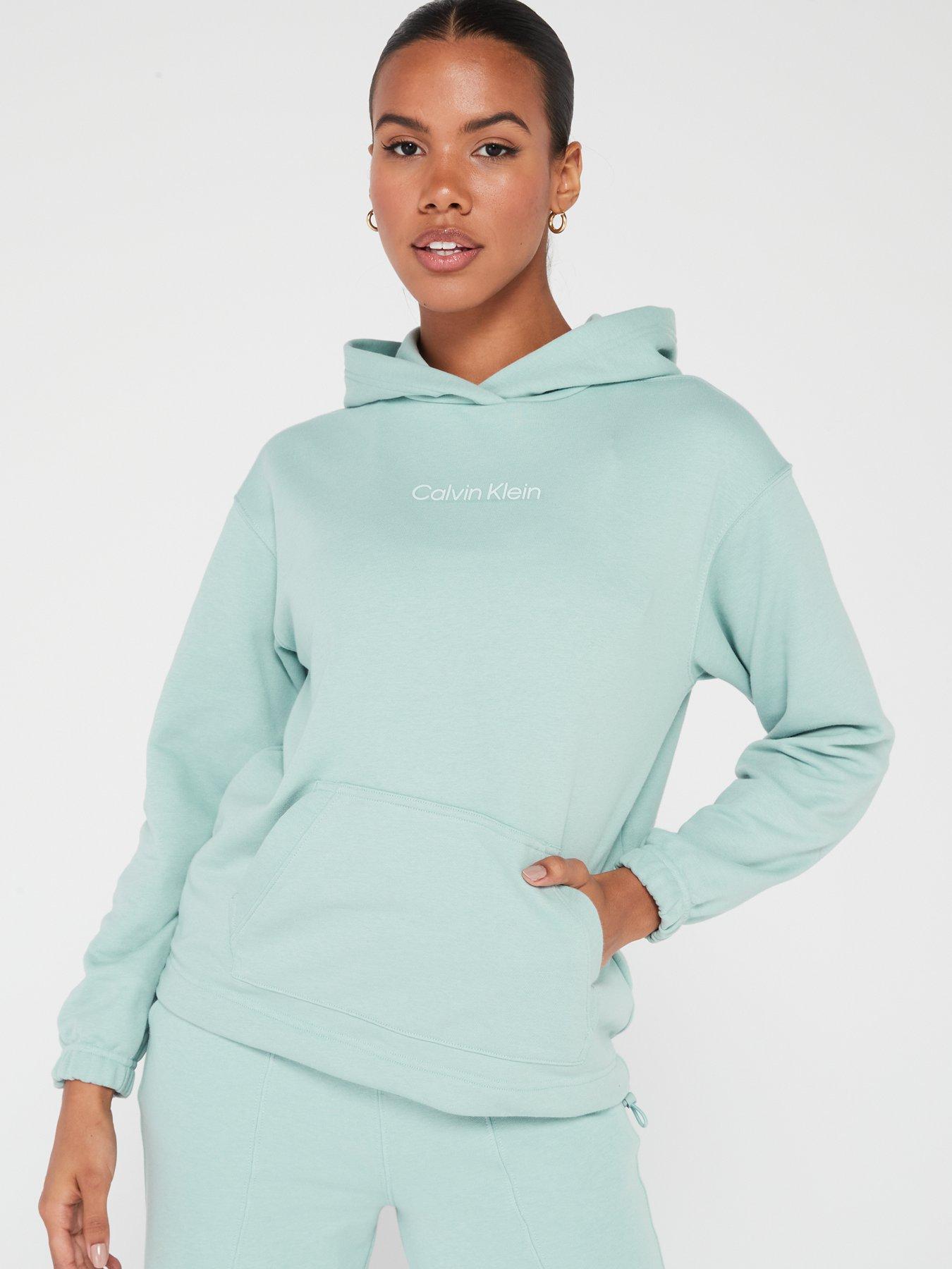 Calvin Klein Performance Micro Logo Hoodie - Green