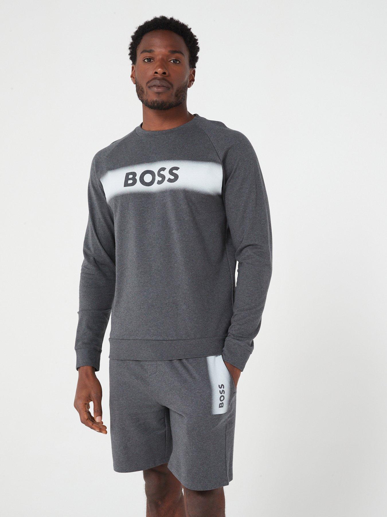 BOSS Bodywear Authentic Lounge Sweatshirt - Grey | Littlewoods.com