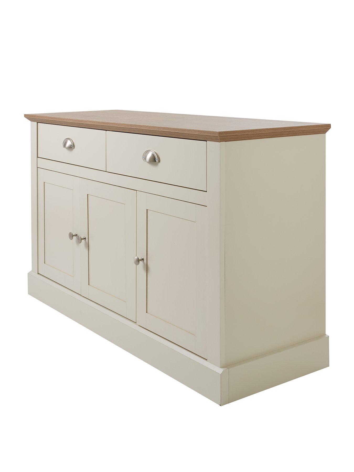 Very Home Crawford Large Sideboard Ivory Oak littlewoods