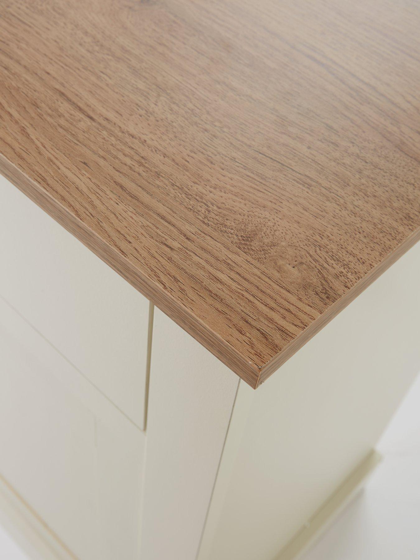 Image 4 of 6 of Very Home Crawford Large Sideboard - Ivory/Oak