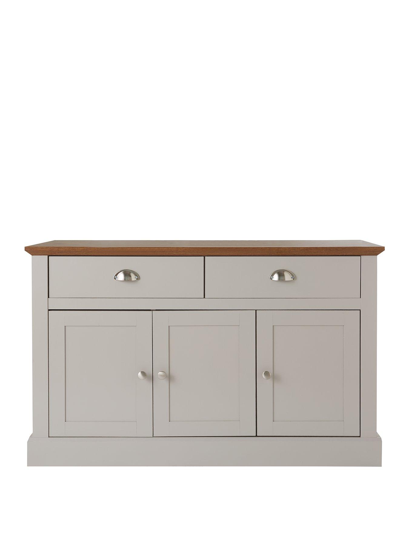 Image 2 of 6 of Very Home Crawford Large Sideboard - Grey/Dark Oak