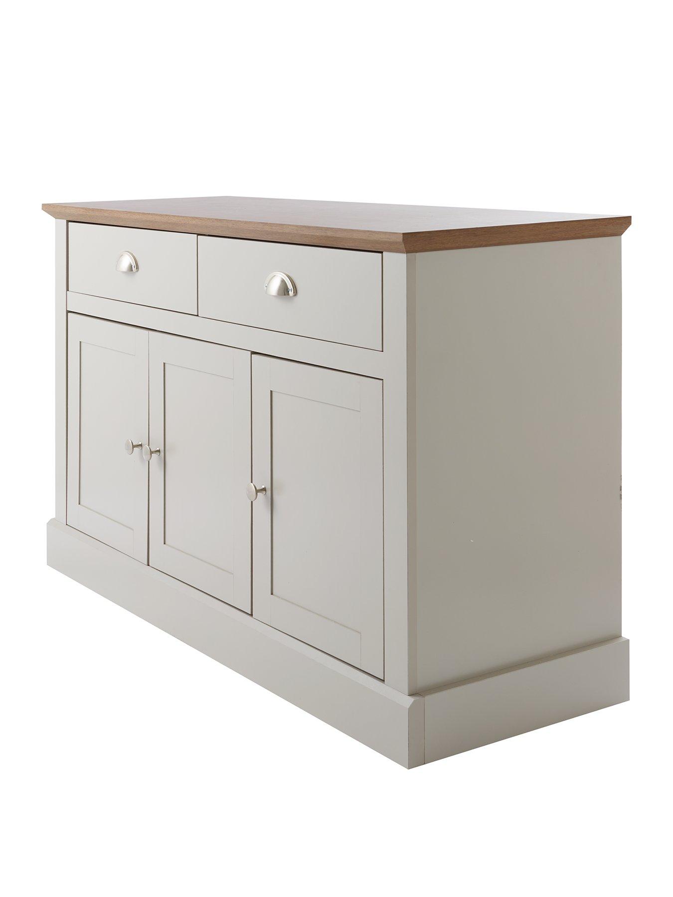 Image 3 of 6 of Very Home Crawford Large Sideboard - Grey/Dark Oak