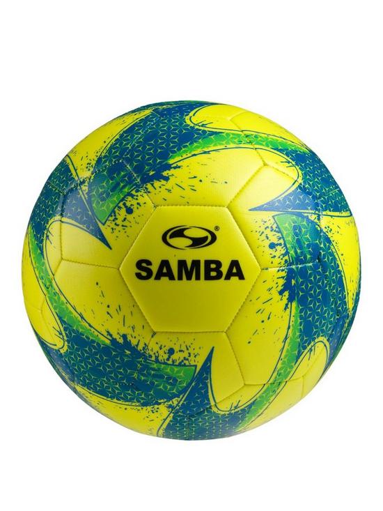 front image of samba-trainer-ball-yellow-size-5