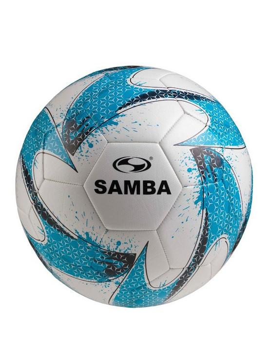 front image of samba-trainer-ball-blueblack-size-5