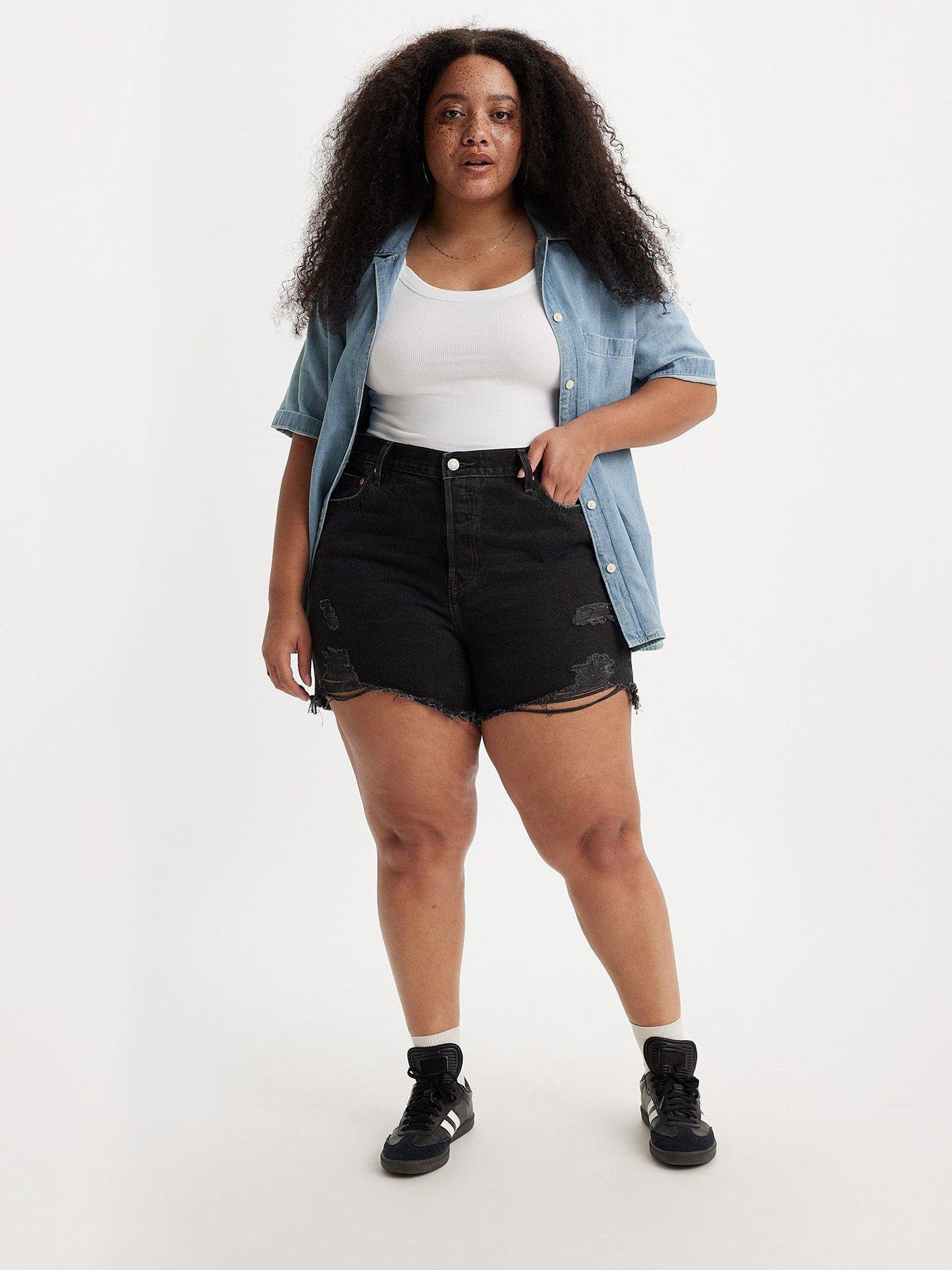 Levi's high rise clearance black shorts