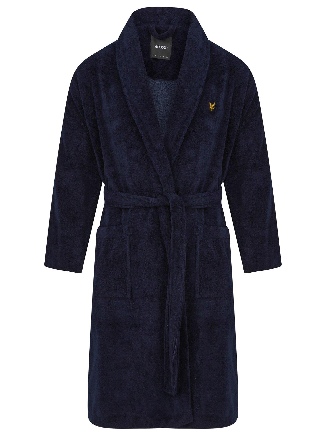 Lyle & Scott Lyle & Scott Big & Tall Lucas Dressing Gown Navy