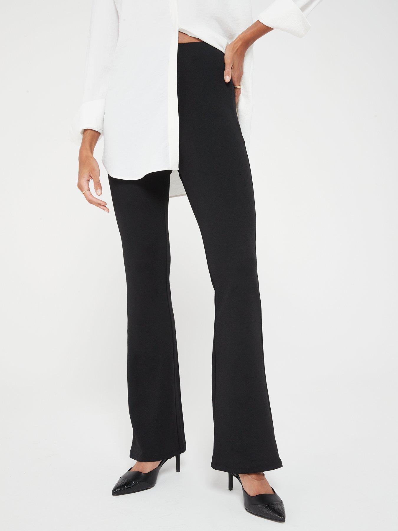 Short best sale flared trousers