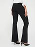  image of everyday-high-waisted-kick-flare-trouser-black