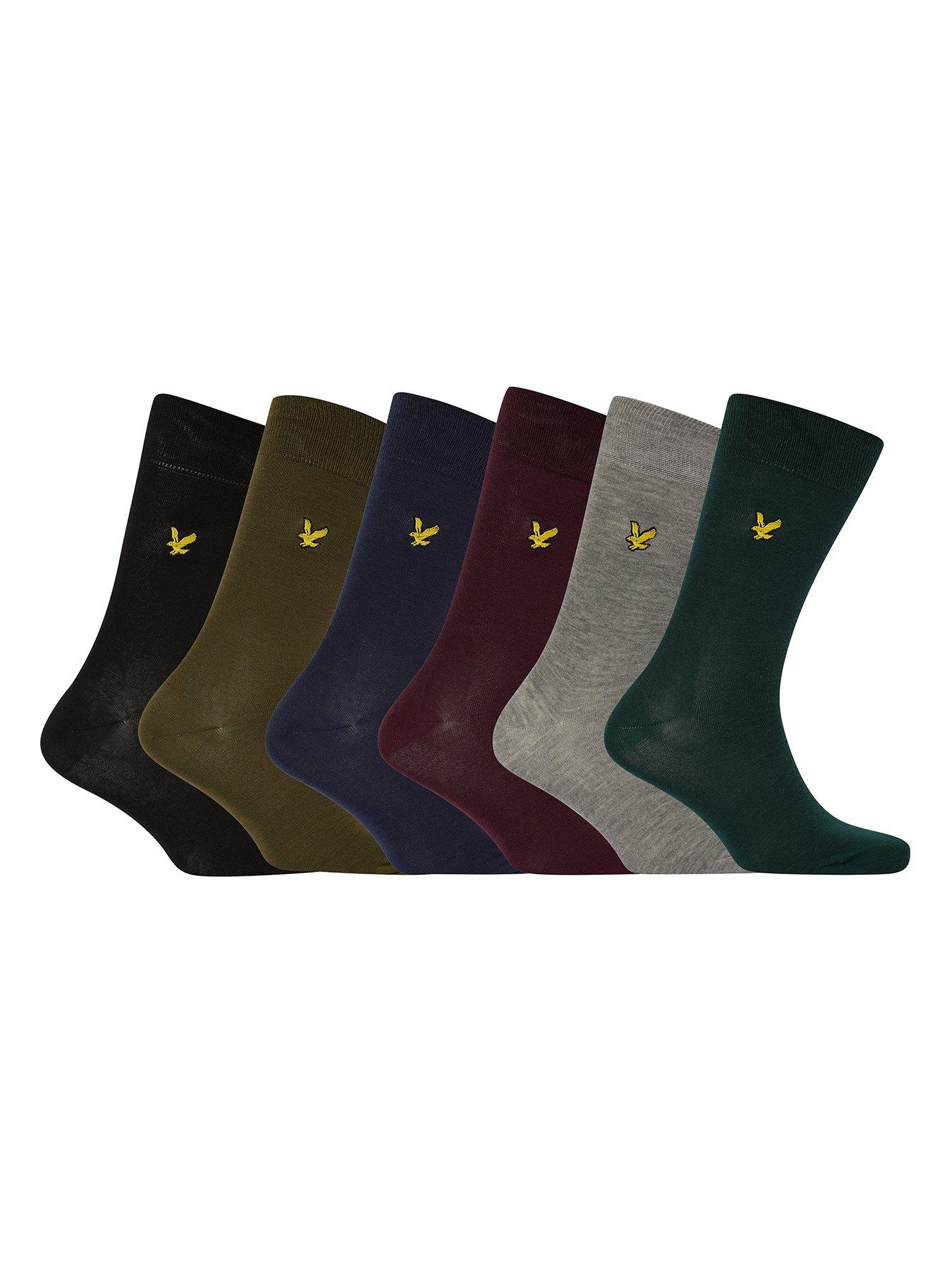  image of lyle-scott-lyle-amp-scott-6-pack-sock-gift-set-multi