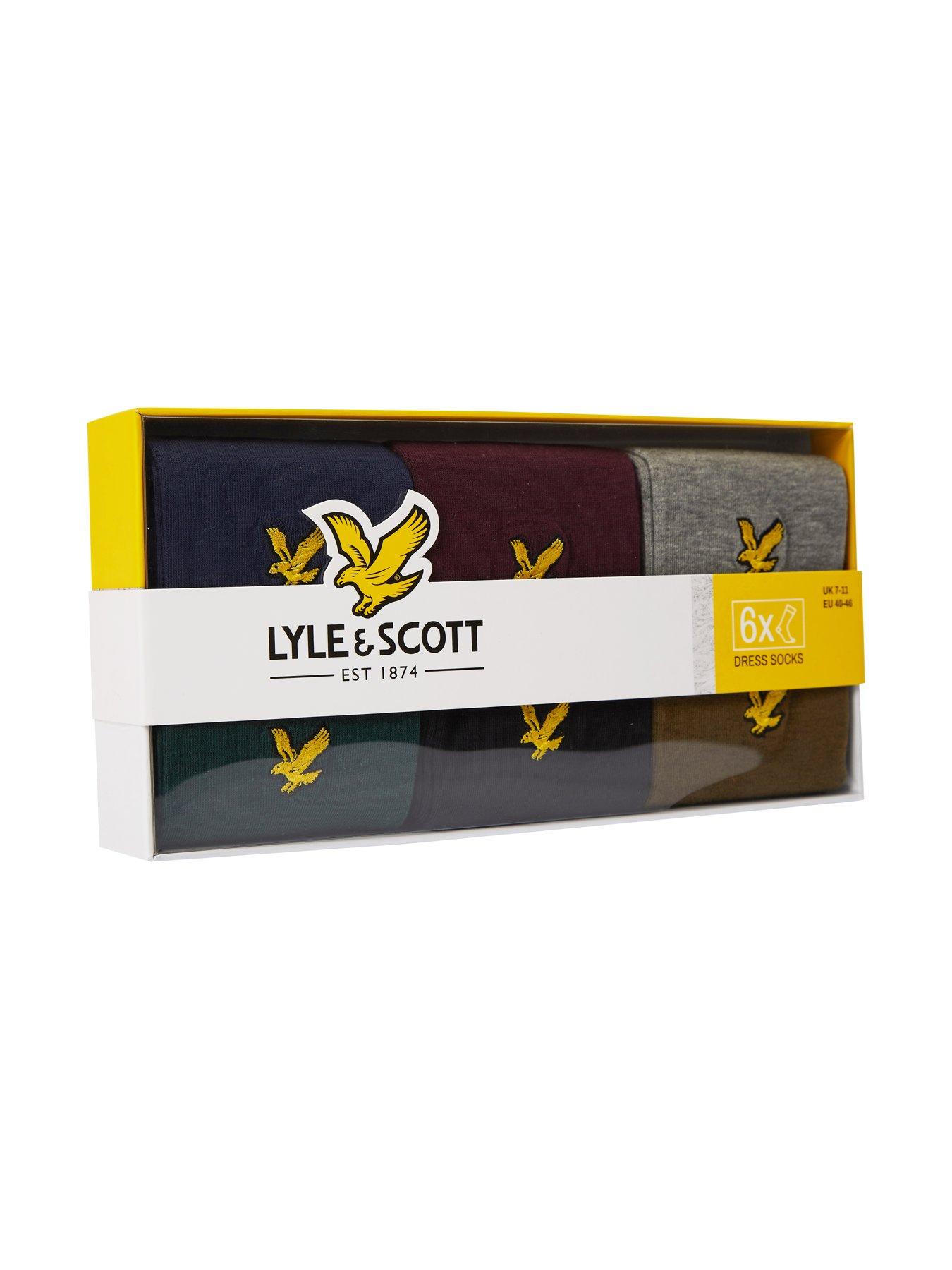  image of lyle-scott-lyle-amp-scott-6-pack-sock-gift-set-multi