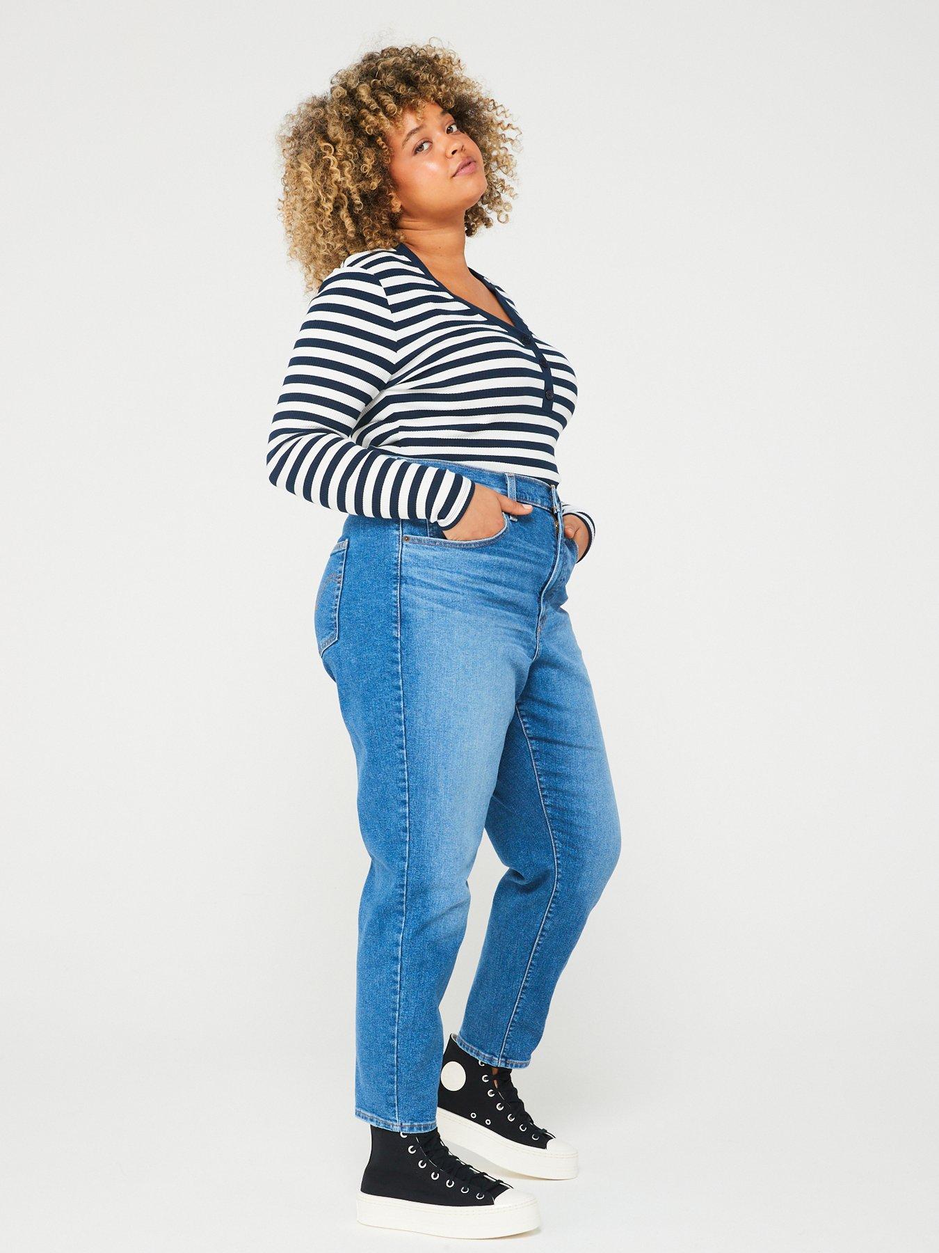 Levis mom jeans plus size sale