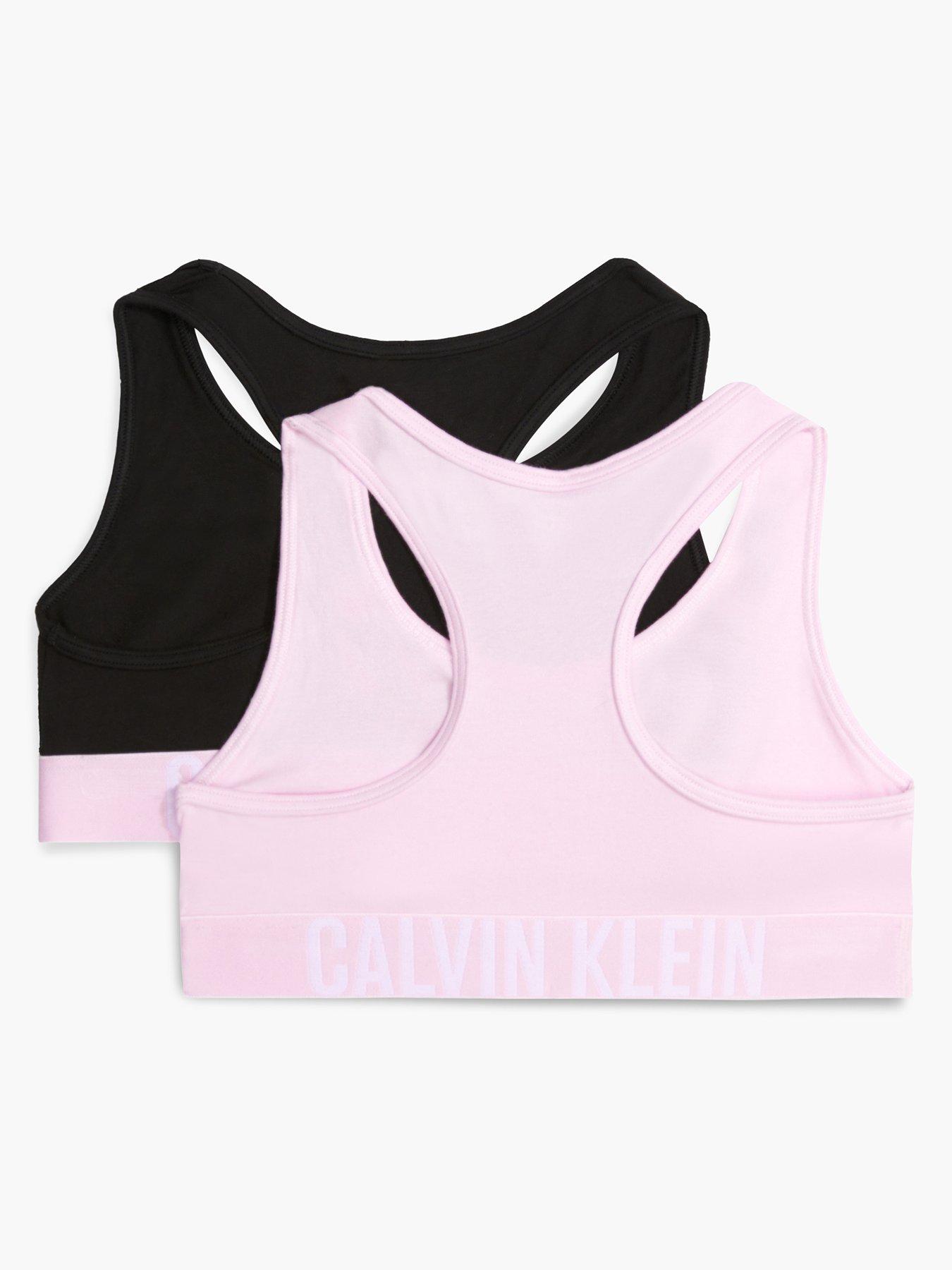 Calvin Klein Girls 2 Pack Bralette - White/Grey