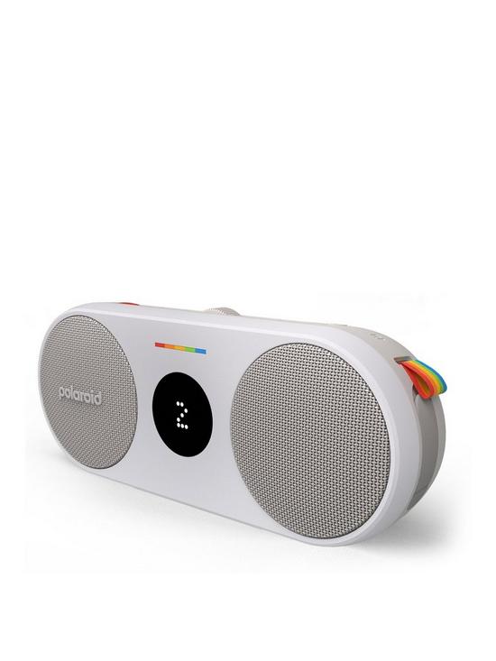 front image of polaroid-music-player-2-grey-amp-white