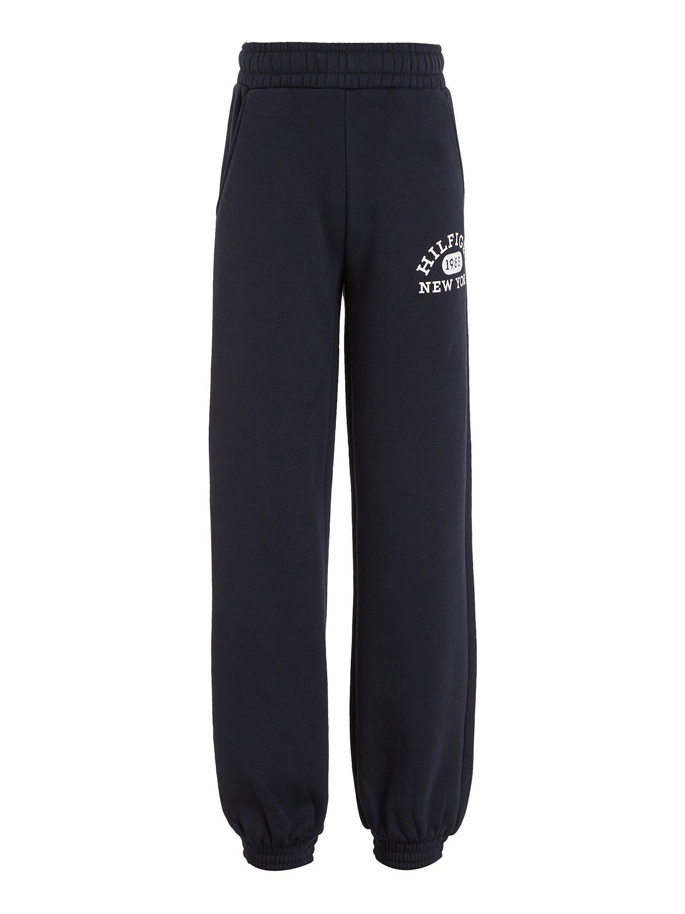 New Look 915 Girls Black Jersey Cuffed Joggers