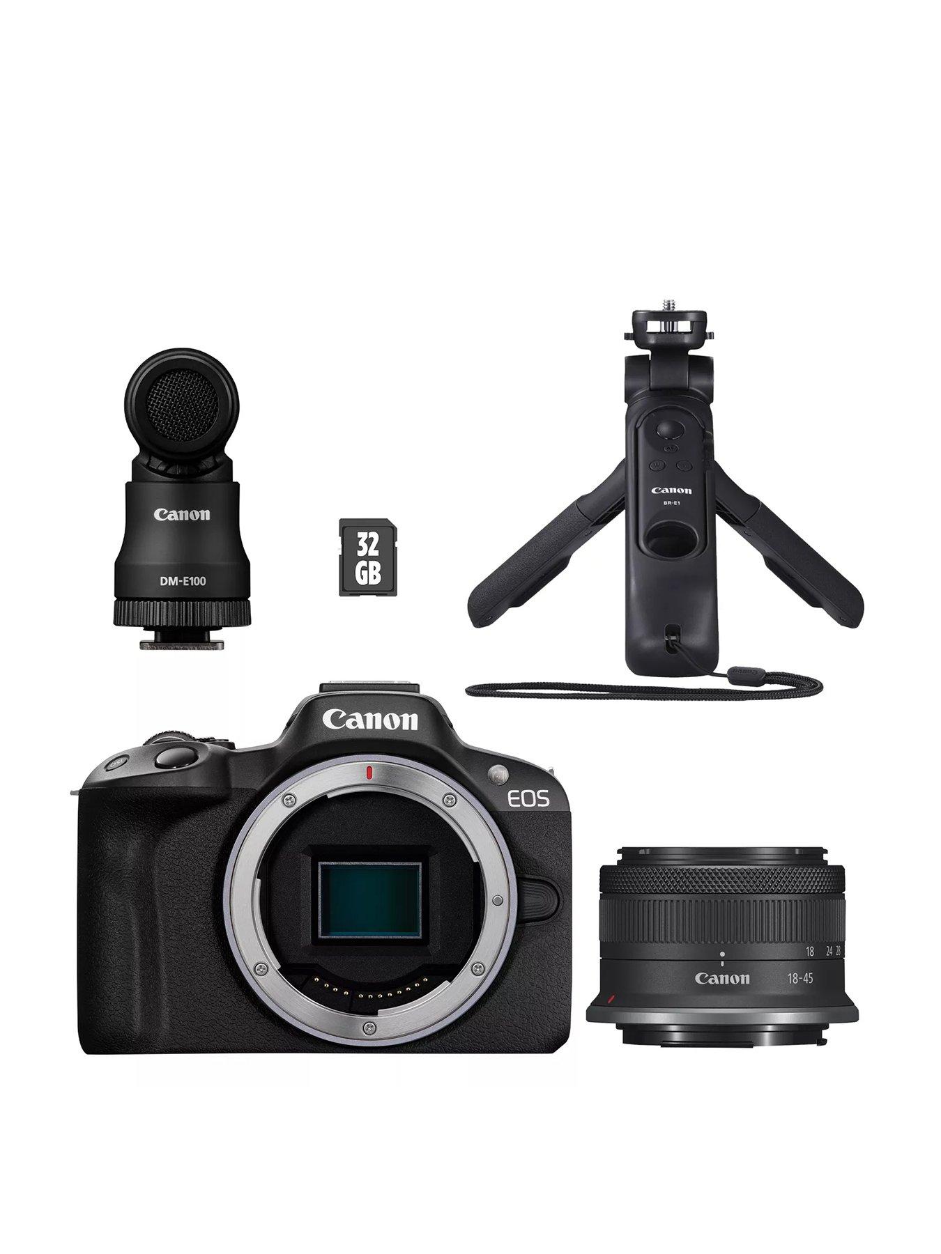 Canon EOS R50 APS-C Mirrorless Camera inc RF-S 18-45mm Lens Creator Kit - Black
