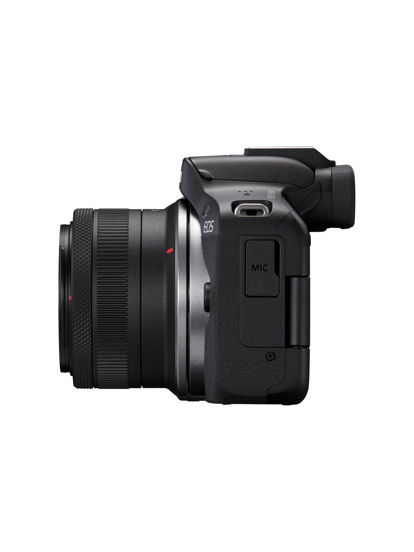  image of canon-eos-r50-aps-c-mirrorless-camera-inc-rf-s-18-45mm-lens-creator-kit-black