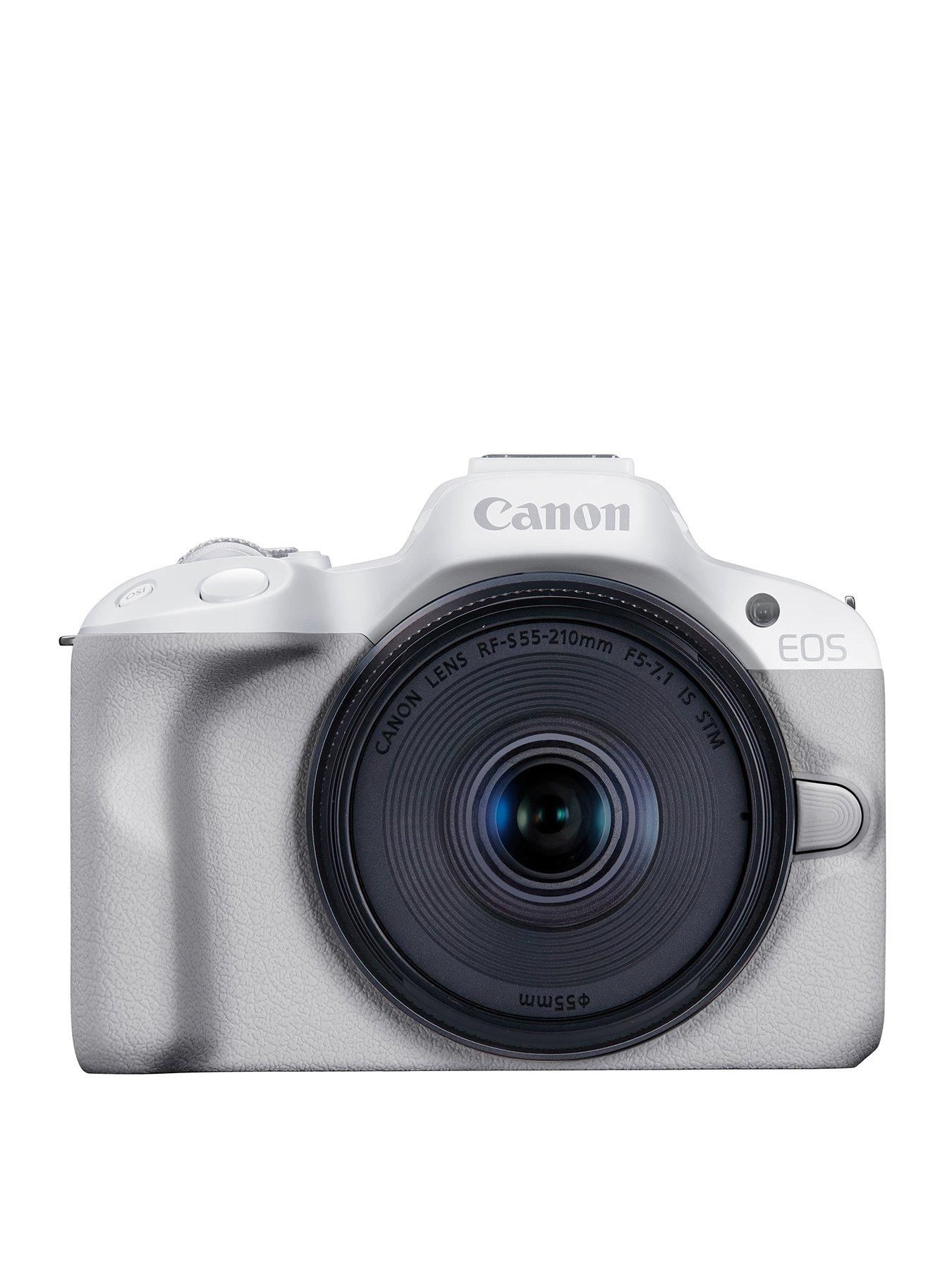 Image 1 of 6 of Canon EOS R50 APS-C Mirrorless Camera inc RF-S 18-45mm Lens - White