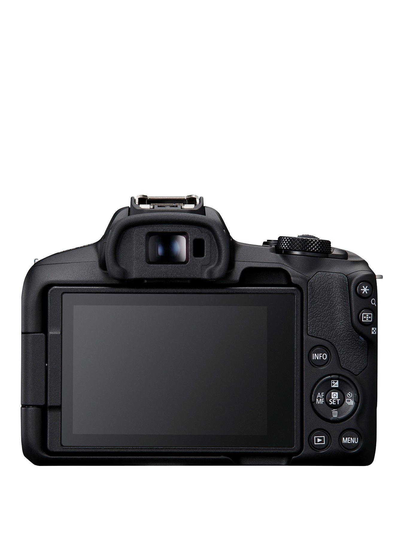  image of canon-eos-r50-aps-c-mirrorless-camera-inc-rf-s-18-45mm-lens-black