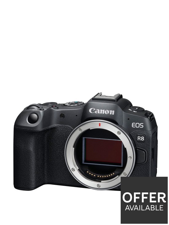 stillFront image of canon-eos-r8-full-frame-mirrorless-camera-body-only