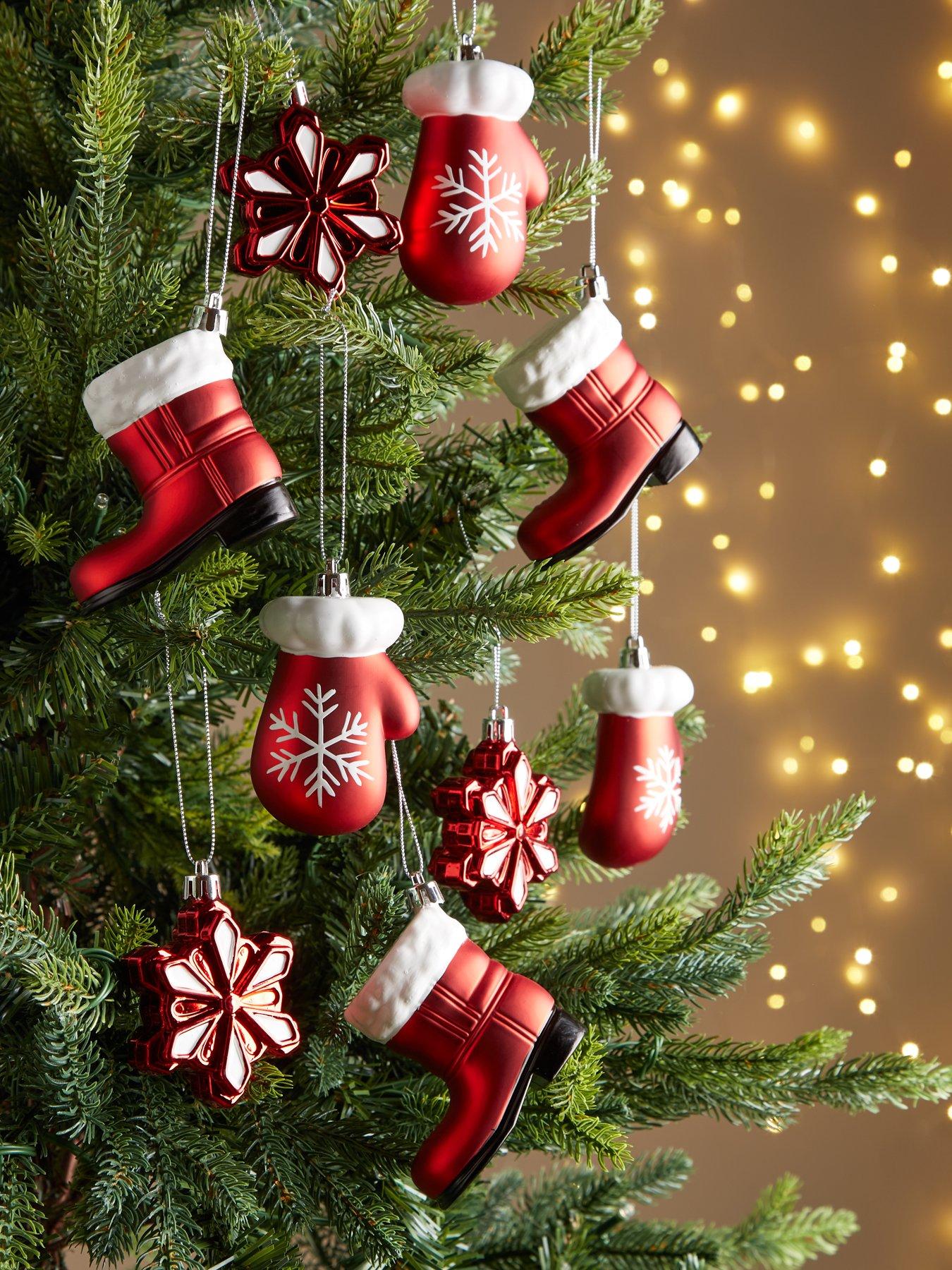 Very Home Set of 9 Novelty Christmas Tree Decorations