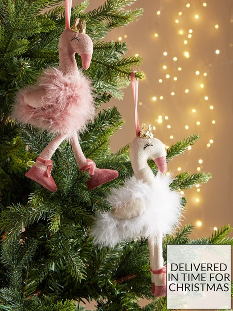 very-home-set-ofnbsp2-flamingo-christmas-tree-decorations