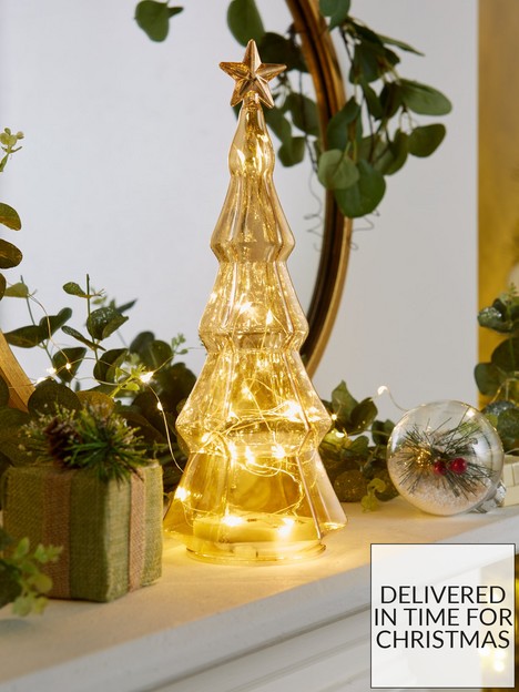 very-home-lednbspglass-tree-christmas-decoration