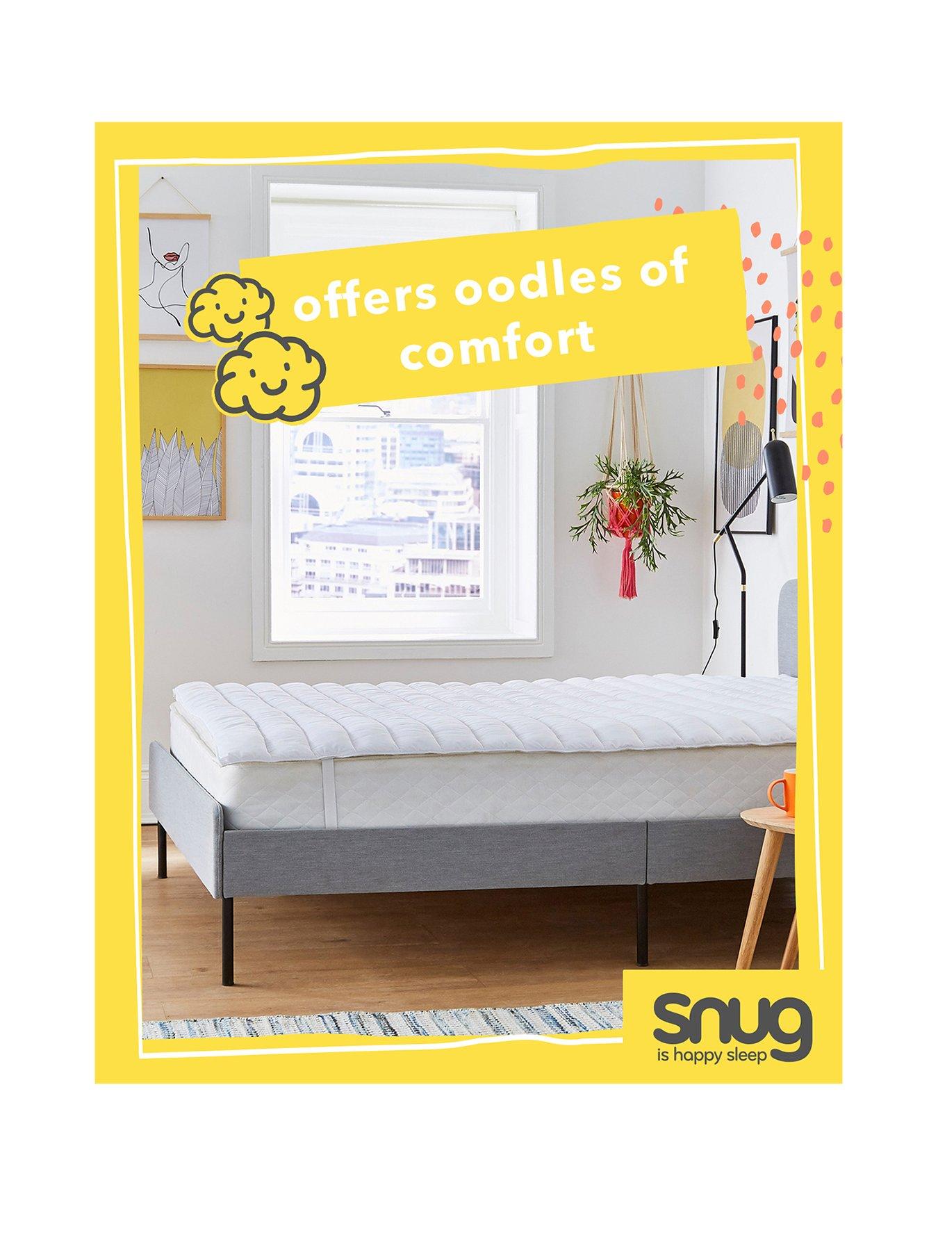 Snug Deeply Dreamy Mattress Topper White