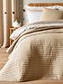  image of bianca-quilted-lines-bedspread-natural