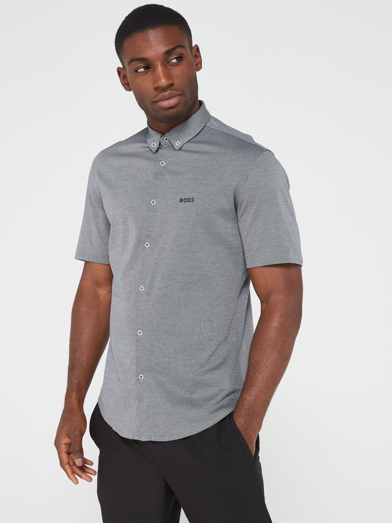 hugo boss half sleeve shirts