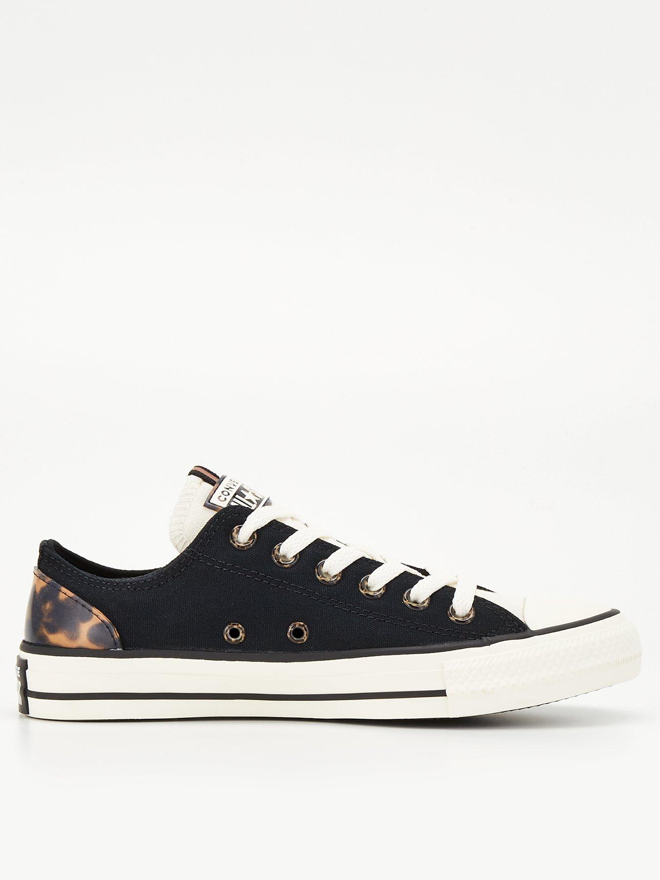 Converse black all star clearance oxford trainers