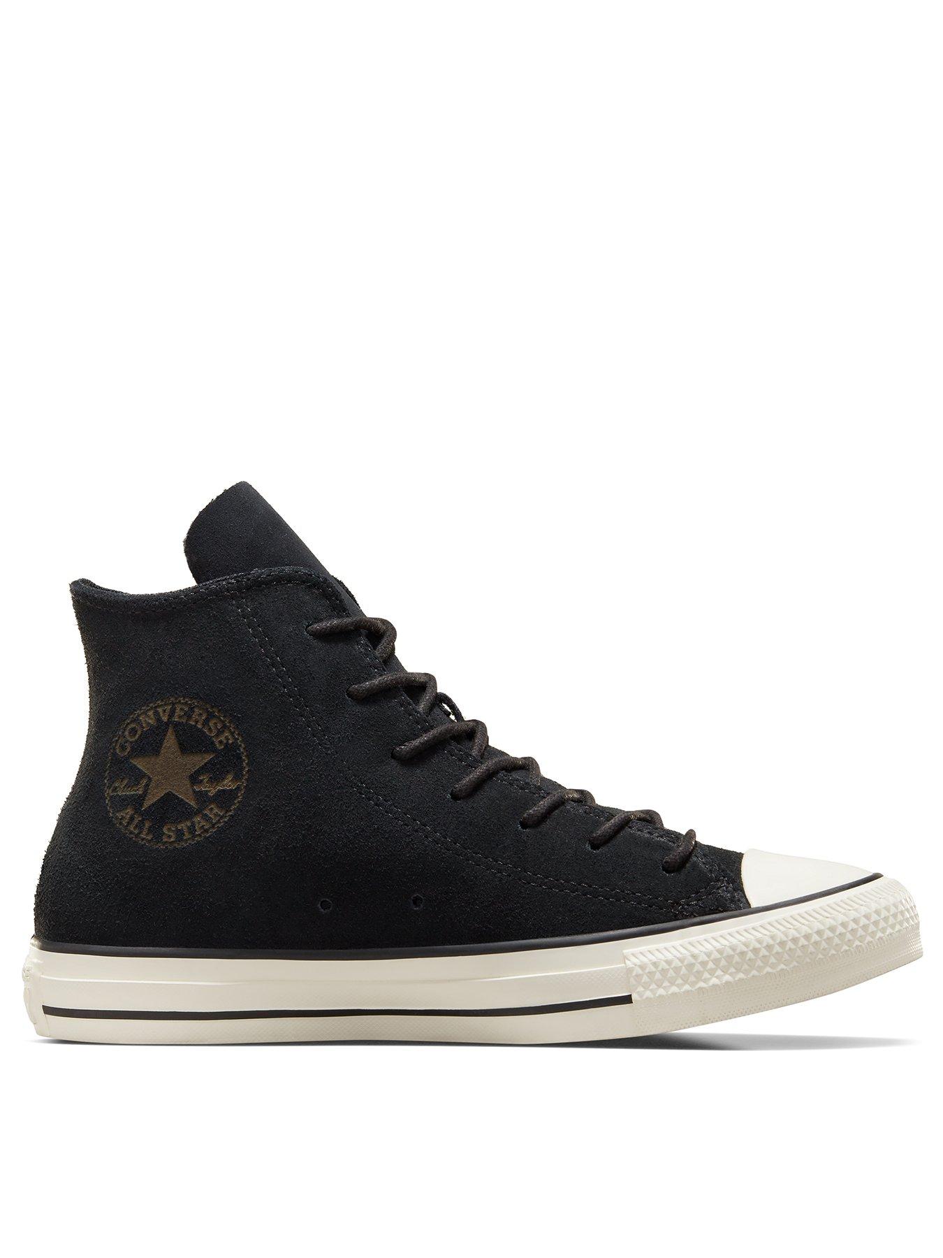 Converse Chuck Taylor All Star Suede Hi Tops Black littlewoods