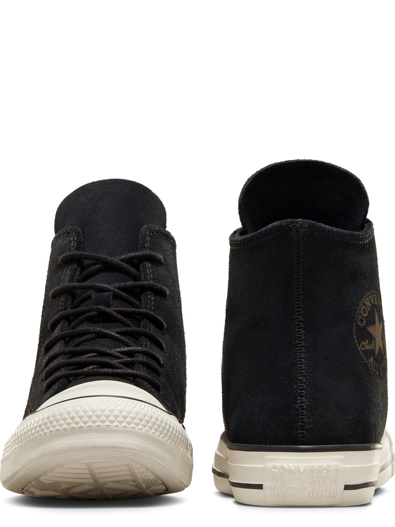 Converse Chuck Taylor All Star Suede Hi Tops Black littlewoods