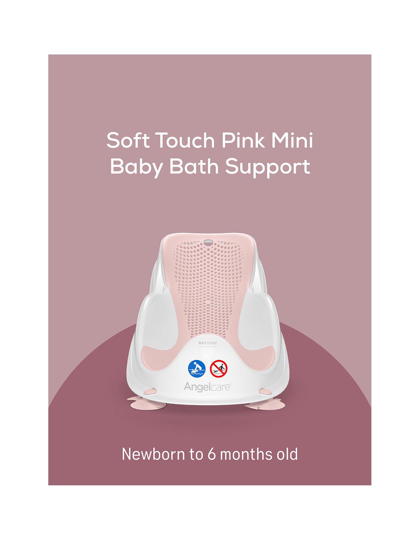Image 2 of 6 of Angelcare Soft Touch Mini Baby Bath Support - Pink