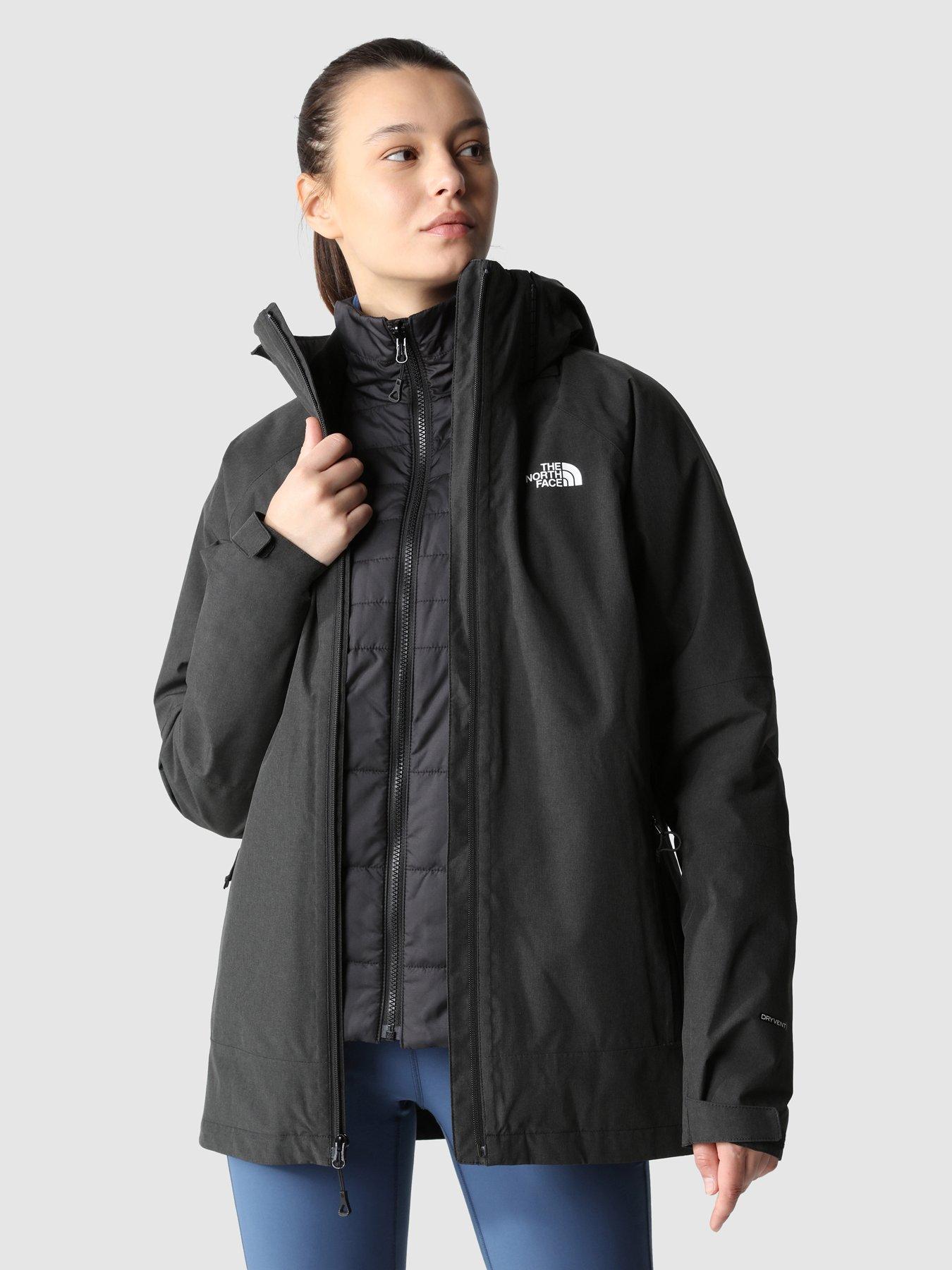 North face trevail hot sale parka black