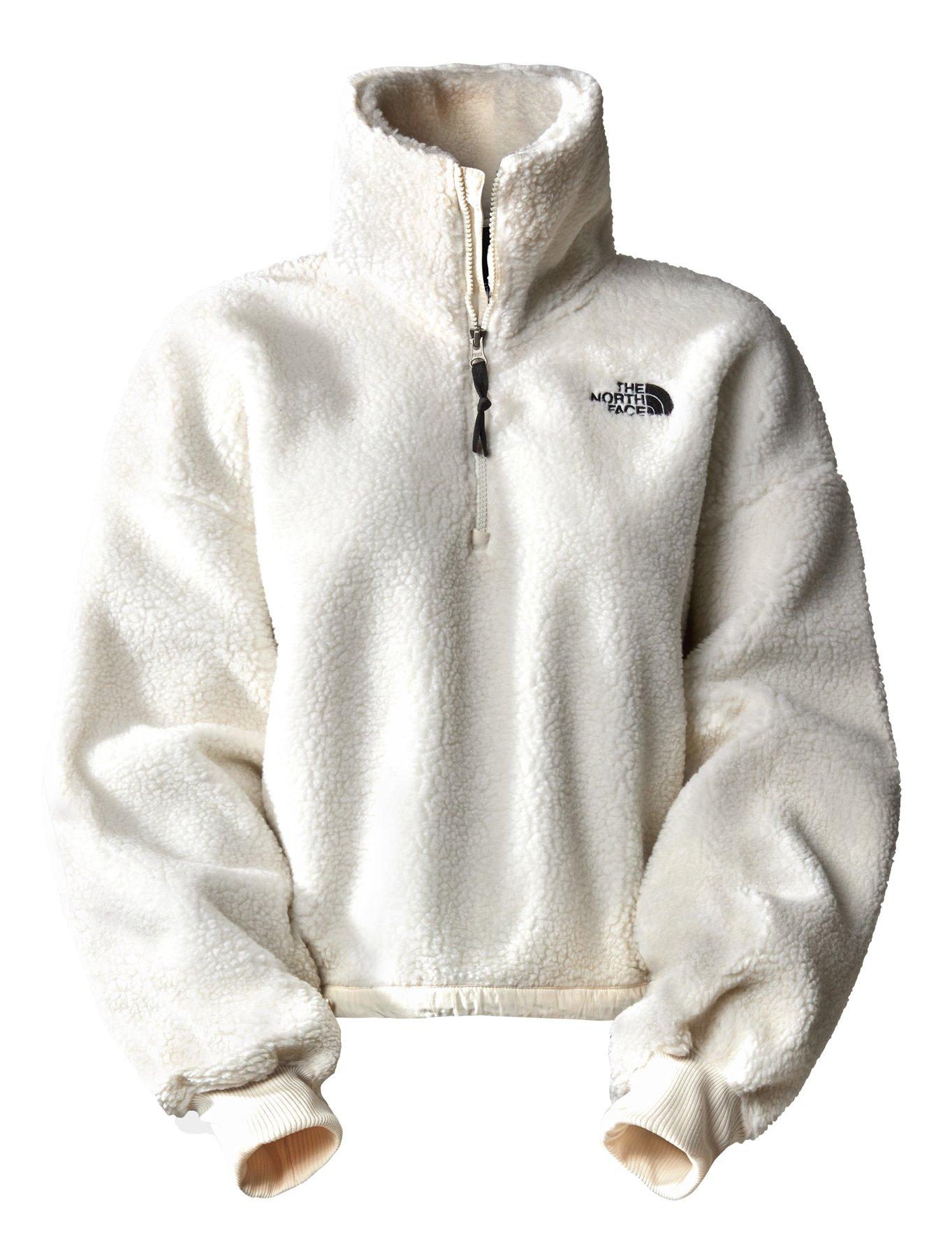 The North Face Women's Platte Sherpa Quarter Zip / Flax