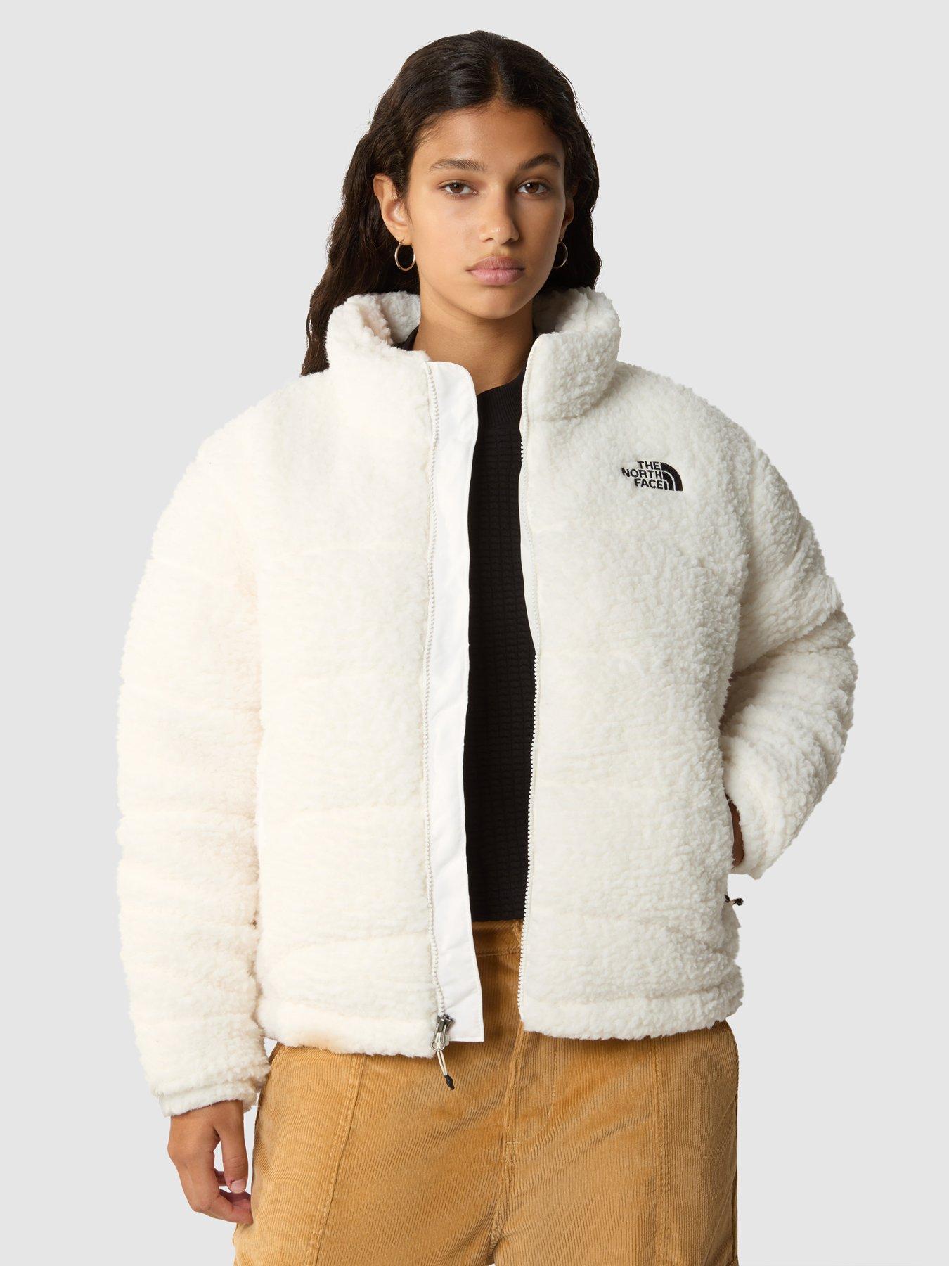 Ladies white cheap north face jacket