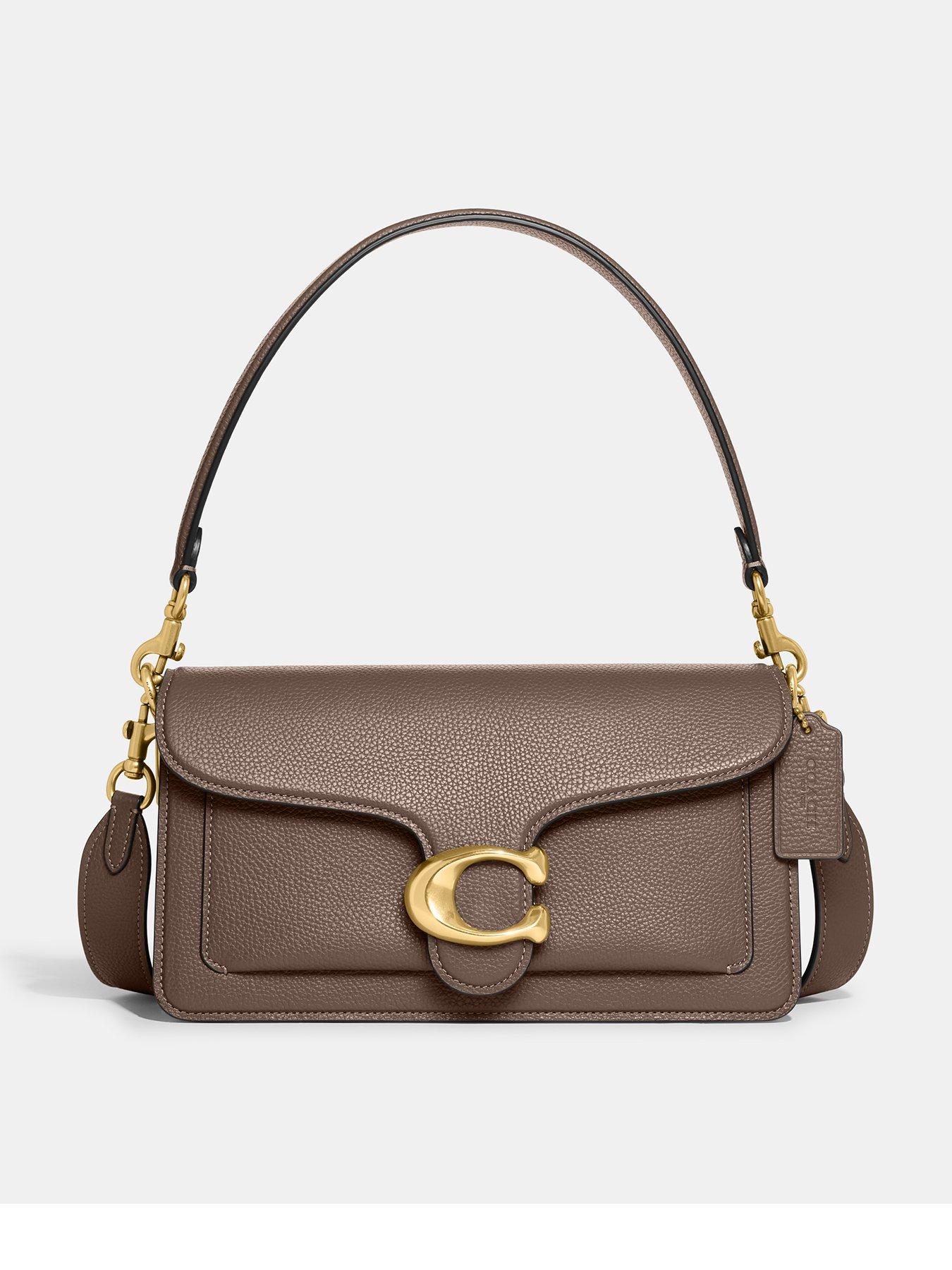 undefined Tabby 26 Refresh Polished Pebble Leather Shoulder Bag - Dark Stone
