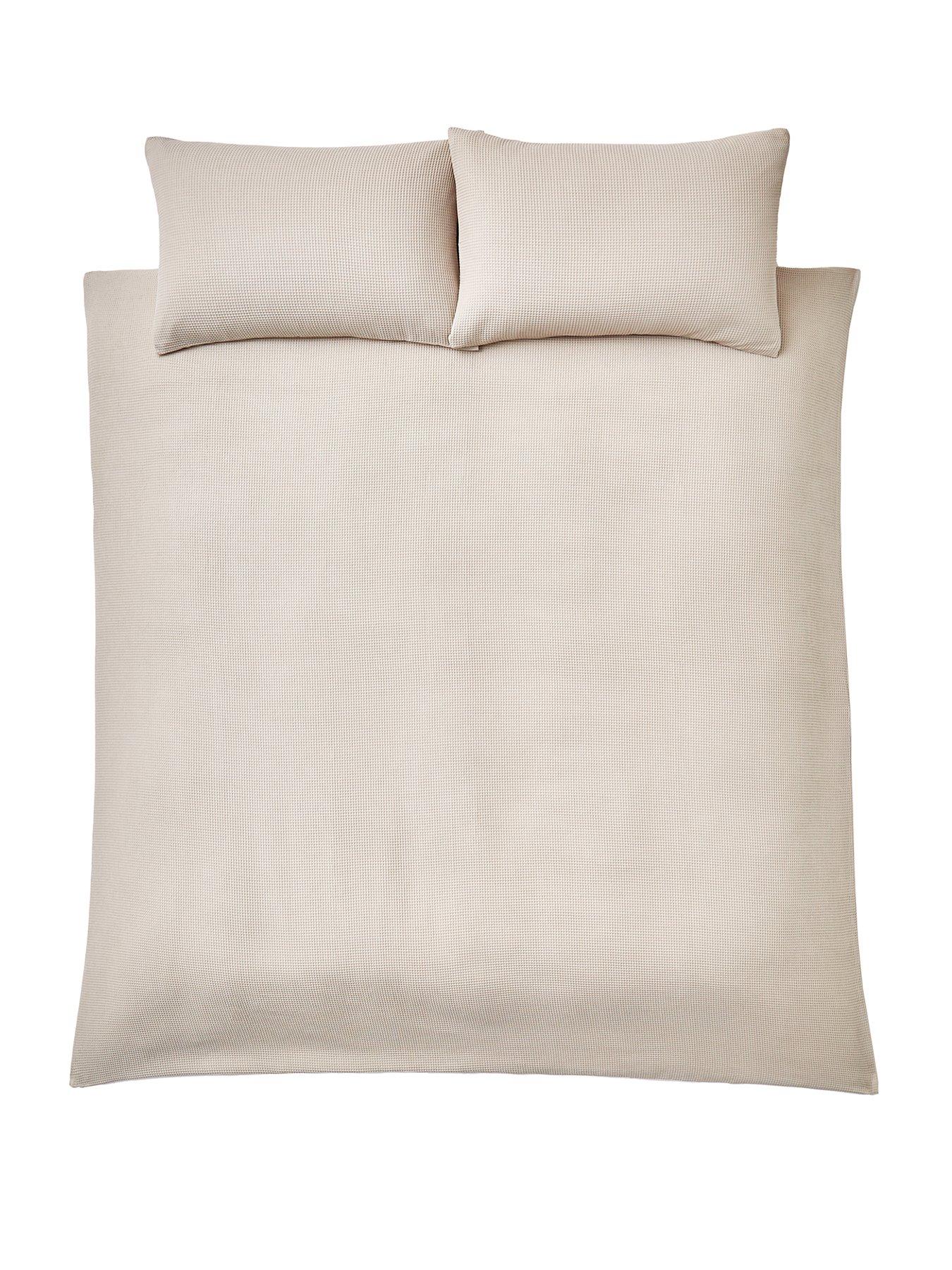  image of very-home-waffle-duvet-cover-set-natural