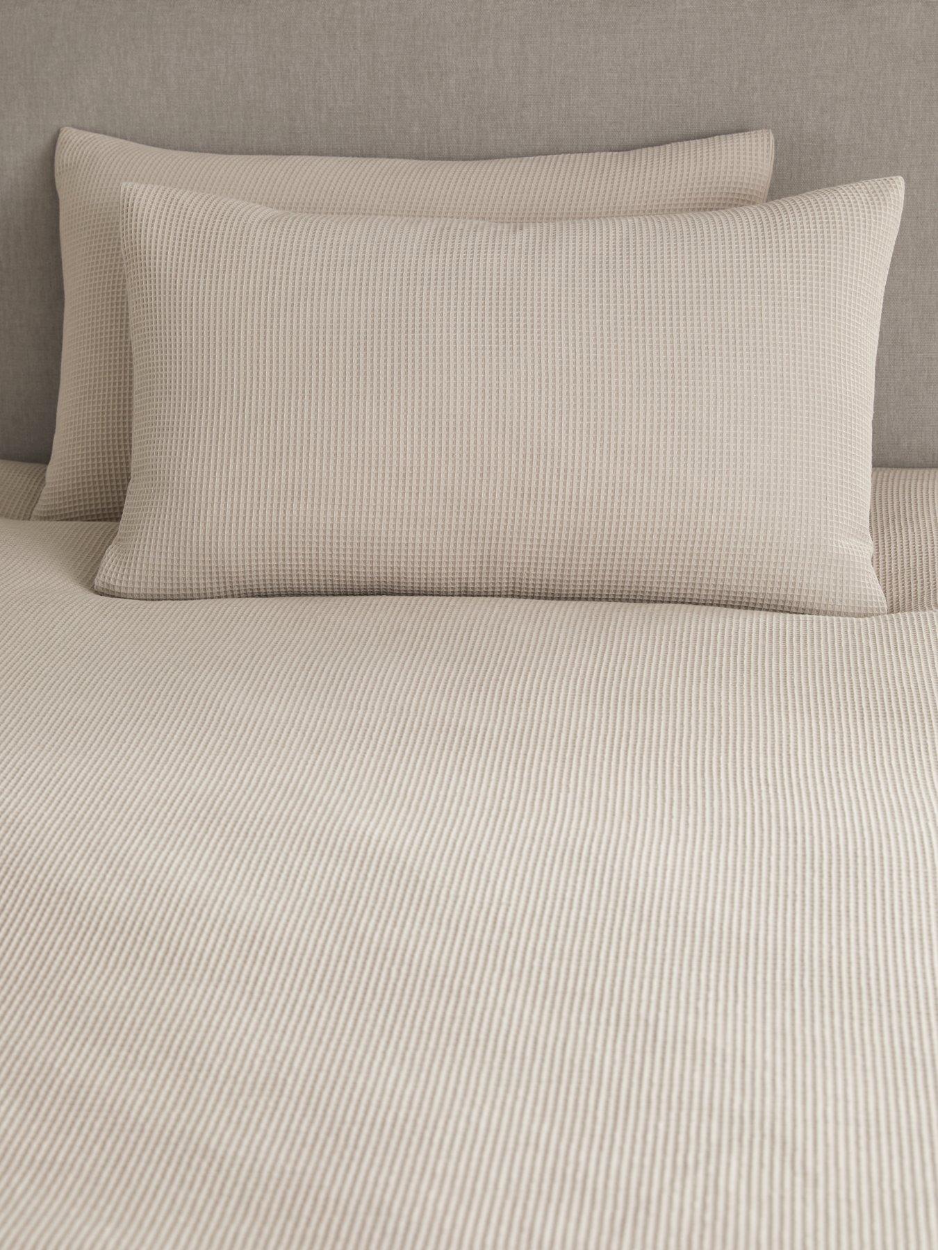  image of very-home-waffle-duvet-cover-set-natural