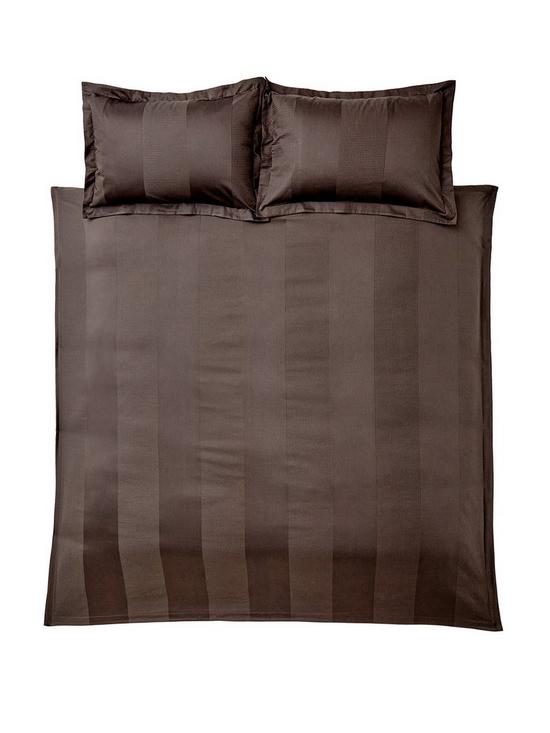 stillFront image of very-home-waffle-stripe-duvet-cover-set-charcoal