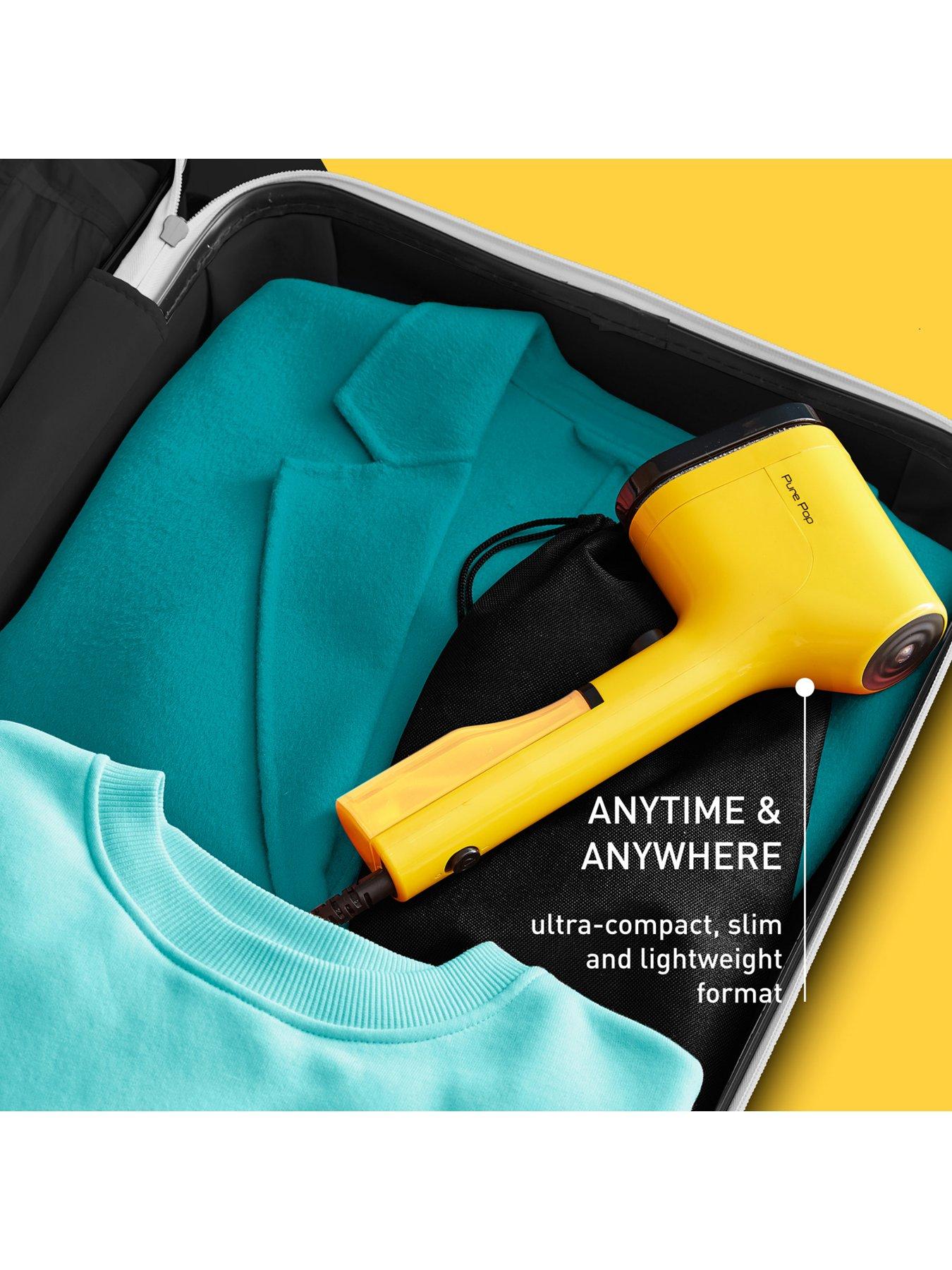  image of tefal-pure-pop-clothes-steamer-sunshinenbspyellow