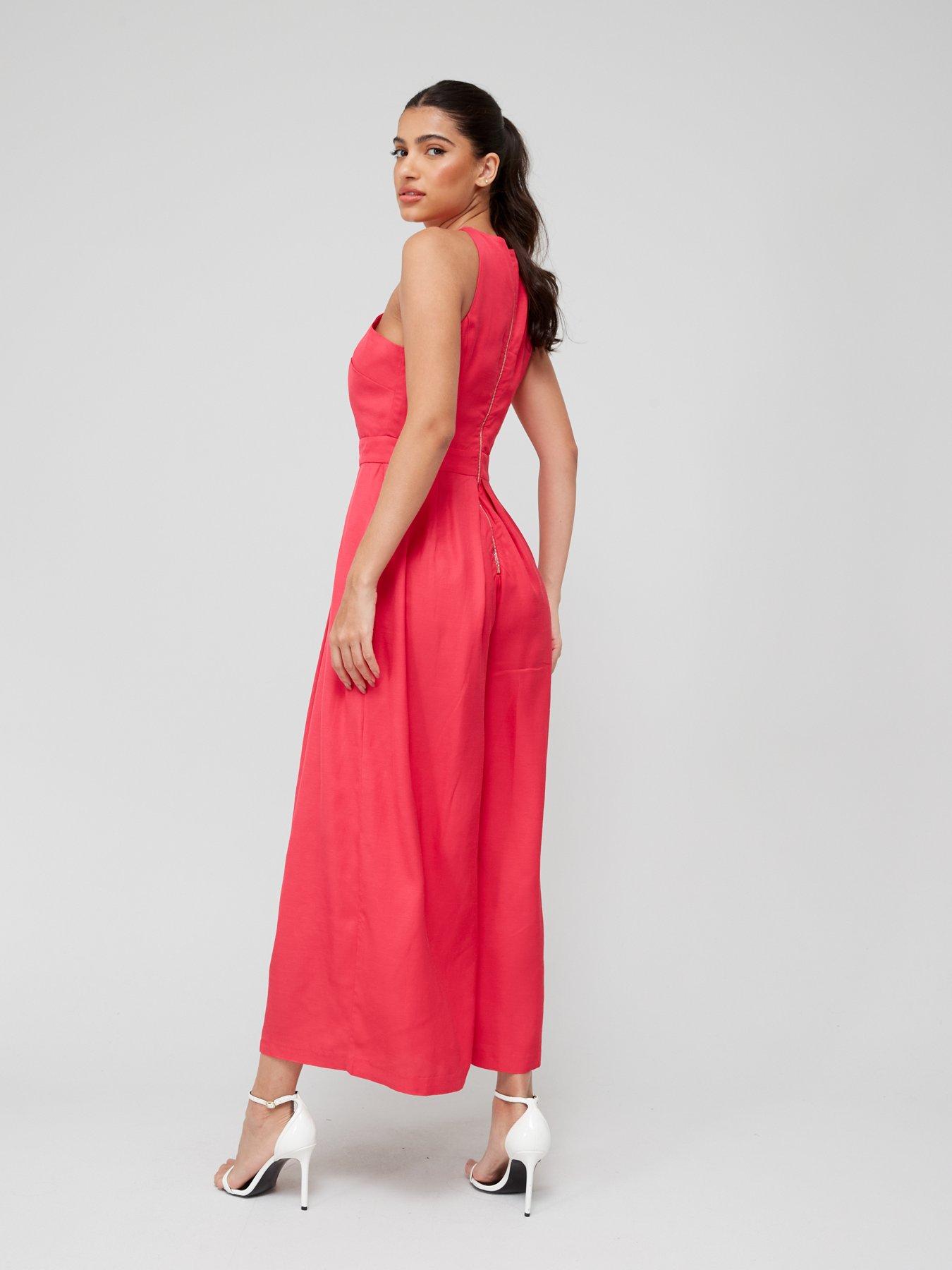 Karen millen sales pink jumpsuit