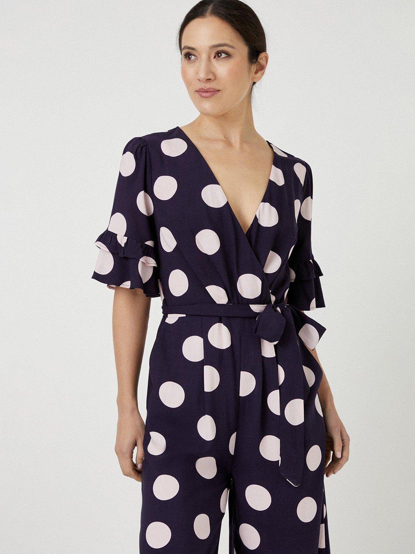 Wallis polka dot sales jumpsuit