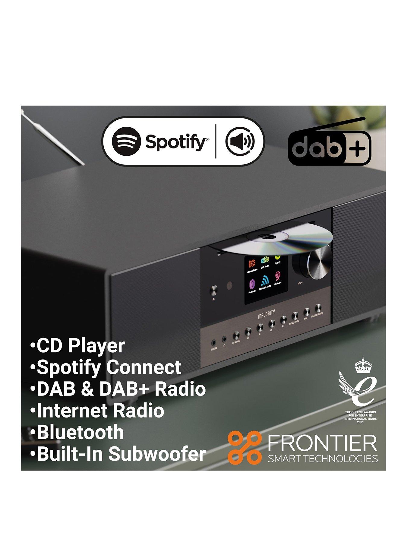 Image 2 of 8 of Majority Quadriga CD Music System with Internet, DAB and FM Radio Black