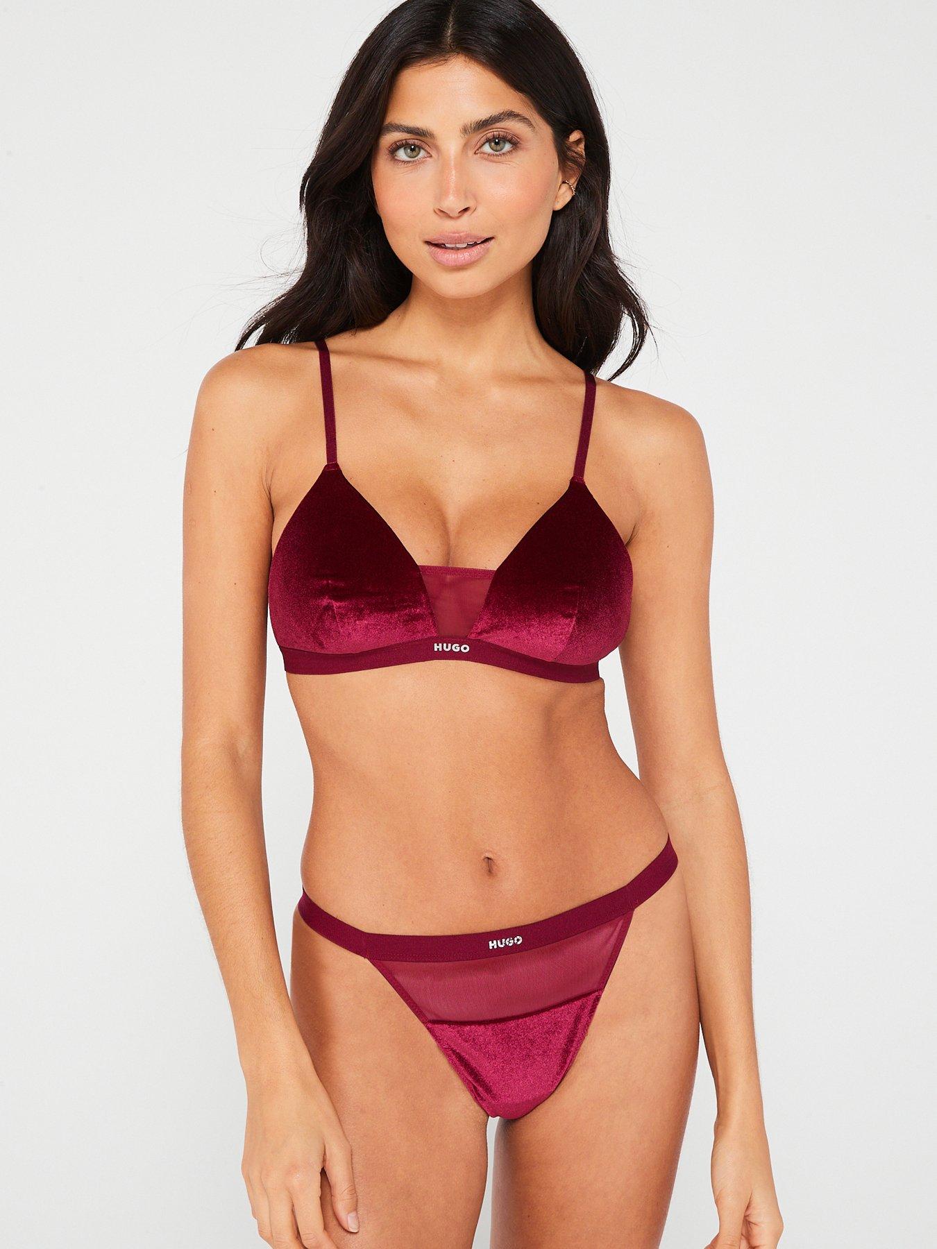 Yours Beau Longline Padded Bra Red